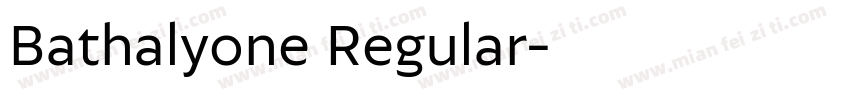 Bathalyone Regular字体转换